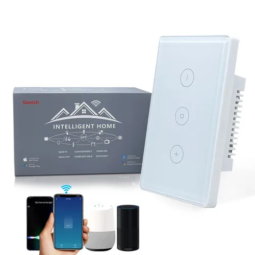 Miniatura 7 de Interruptor de pared táctil inteligente WiFi funciona con Alexa y Google Home requiere cable neutro, no requiere puerta de enlace. Conéctate a