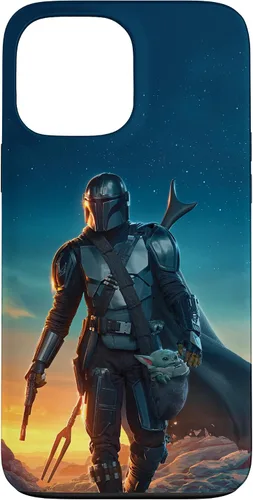 Miniatura 23 de iPhone 11 Pro Max Star Wars The Mandalorian and Grogu Sunset Poster Case