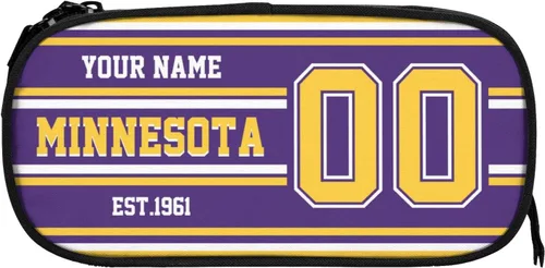 Miniatura 29 de Estuche de lápices personalizado Arizona con número de nombre, caja de lápices personalizada estilo fútbol, estuche de bolígrafo personalizado