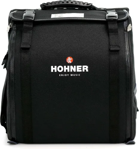 Miniatura 4 de Hohner Compadre GCF Acordeón con bolsa de concierto (rojo)
