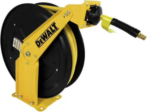 Miniatura 6 de DeWalt DXCM024-0343 Carrete de manguera de doble brazo con manguera de goma premium de 3/8" x 50