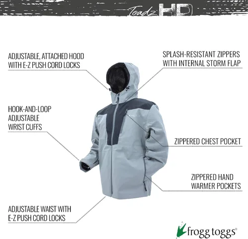 Miniatura 2 de FROGG TOGGS Toadz HD Rockslide - Chaqueta impermeable transpirable para hombre