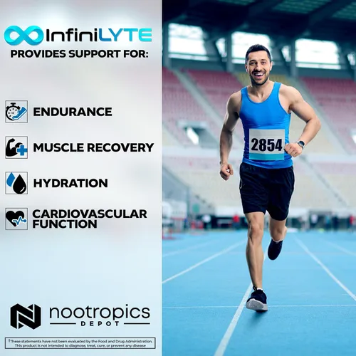 Miniatura 4 de Nootropics Depot InfiniLYTE Polvo de electrolitos optimizado Apto para dietas cetogénicas, veganas, sin OMG y sin azúcar, sin sabor, 30 porciones