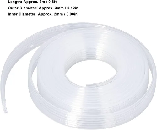 Miniatura 4 de Tubo de tinta flexible de repuesto de 6 líneas Tubo de tinta de impresora de 9.8 ft Tubo de tinta HTPE resina UV Tubo de tinta (transparente)