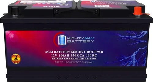 Miniatura 21 de Batería Mighty Max Battery MM-G35 de Arranque y Parada para Coche BCI Grupo Tamaño 35 12V 55Ah, 100RC, 650 CCA Batería de Coche AGM Recargable
