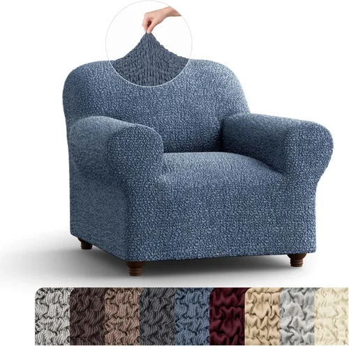 Miniatura 23 de PAULATO BY GA.I.CO. Funda para silla - Funda para sillón - Funda desmontable para sillón - Funda de tela de algodón - 1 pieza, protector de muebles