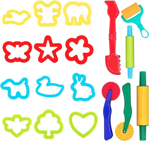 Miniatura 8 de DIMROM Herramientas para arcilla y plastilina Juego de 12 piezas - A partir de 3 años (12 piezas)