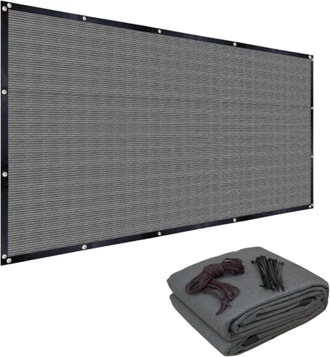 Miniatura 16 de FAIR WIND - Tela de Sombra 90% de Protección Solar, Pantalla de Privacidad, Cobertura para Patio, Toldo con Ojales, Red de Sombra para Jardín, Gris