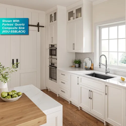 Miniatura 16 de KRAUS Bolden KPF-1610SFS - Grifo de cocina extraíble de una sola manija de estilo comercial de acero inoxidable sin manchas, con 2 funciones