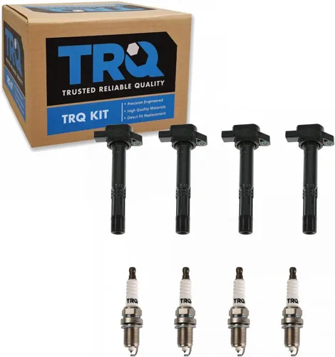 Miniatura 101 de Kit de Bobina de Encendido y Bujía TRQ 8 Piezas Bujías de Iridio Compatibles con Mercedes-Benz C250 2012-2015 y SLK250 2012-2015