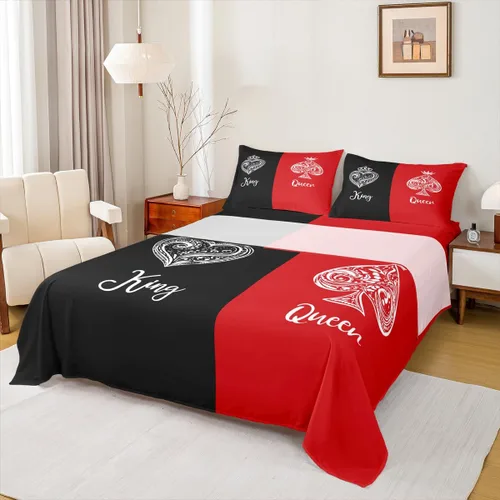 Miniatura 9 de Erosebridal Juego de ropa de cama para niños, sábanas kawaii con diseño de gato, tamaño individual, juego de cama de 3 piezas con 1 sábana bajera, 1