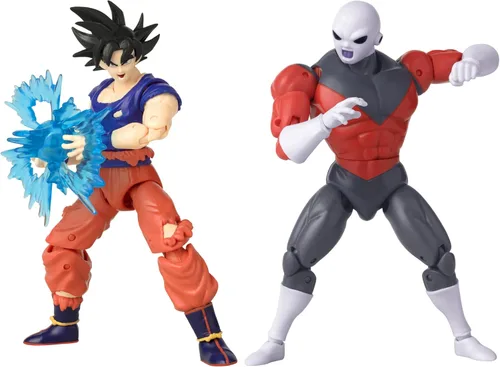 Dragon Stars Series - Dragon Ball Super - Set de Figuras de Acción Goku Ultra Instinct Sign vs Jiren Battle Pack de 6.5 pulgadas
