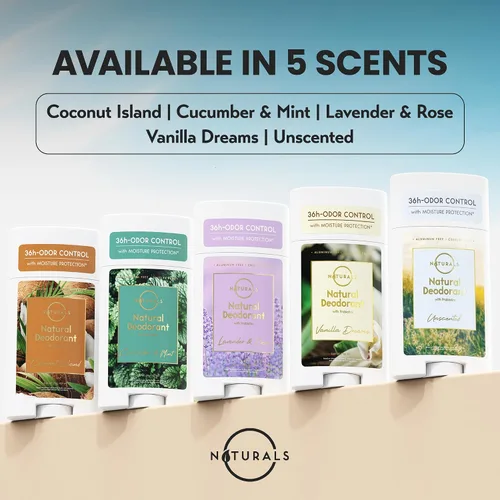 Miniatura 7 de Desodorante natural para mujeres y hombres (menta de pepino) – Desodorante sin aluminio para mujeres, desodorante natural para hombres, desodorante
