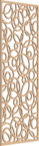 Miniatura 190 de Latrobe Paneles de pared decorativos de madera con calado, 9 3/8 pulgadas de ancho x 24 3/8 pulgadas de alto x 3/8 de alto, roble rojo rojo (Red Oak)