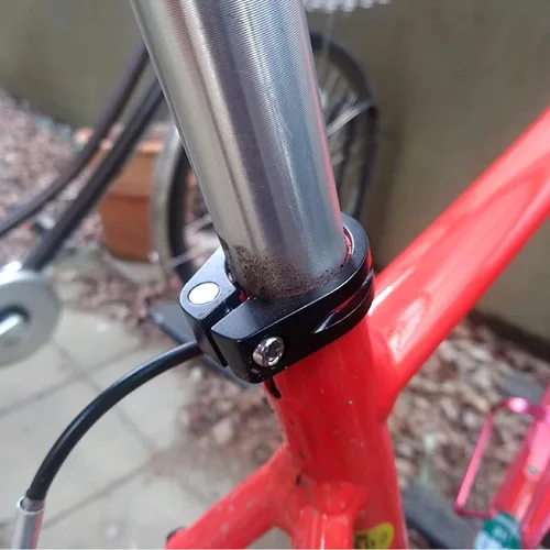 Miniatura 6 de Azarxis Abrazadera de poste de asiento de bicicleta de liberación rápida de aleación de aluminio para tija de sillín de bicicleta Clip de 1.126 in