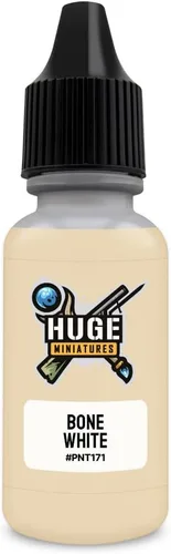 Pintura acrílica, color de modelado a escala en miniatura de color blanco hueso, botella con cuentagotas de 0.6 fl oz