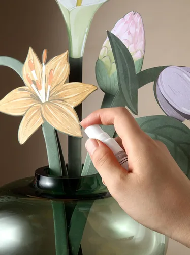 Miniatura 5 de Difusor de tarjetas de flores de papel, pintado a mano, tarjeta de fragancia, difusor de papel de fragancia, decoración del hogar para mesa, sala