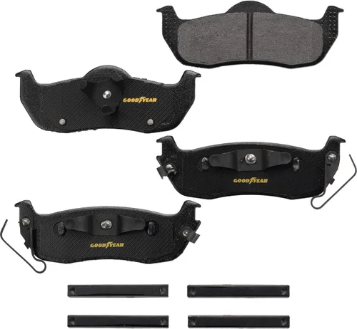 Miniatura 2 de Goodyear Brakes GYD1041 - Juego de pastillas de freno de disco trasero de cerámica de carbono para camión y SUV, pieza de repuesto para Infiniti