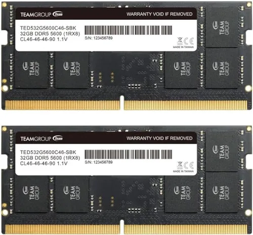 Miniatura 8 de TEAMGROUP Elite SODIMM DDR5 32 GB 5600 MHz (PC5-44800) CL46 Módulo de memoria de portátil Ram sin ECC no tamponado 1.1V de 262 pines - Canal dual