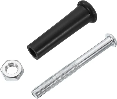 Miniatura 3 de uxcell Manijas de sujeción con abrazadera Perillas de tornillo Mango M10x15mm Roscado Plástico Metal Manija Giratoria Grip