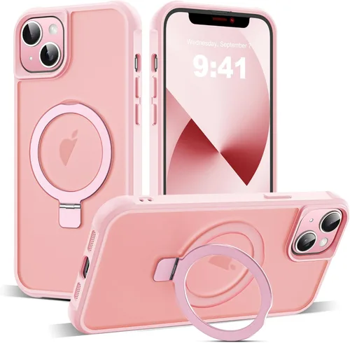 Miniatura 163 de SKYLMW – Funda compatible con iPhone 12 Pro Max y iPhone 13 Pro Max con soporte magnético invisible tipo anillo, fundas translúcidas para teléfonos