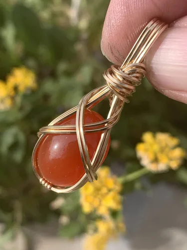 Miniatura 22 de Colgante de cristal de cuarzo rosa de 14 quilates, calidad AAA relleno de oro, varita de corazón, reiki Energy Romance, con elegante caja de regalo