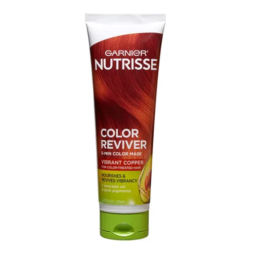 Miniatura 11 de Garnier Nutrisse Color Reviver Mascarilla de color de 5 minutos, marrón cálido para cabello teñido para nutrir y añade riqueza