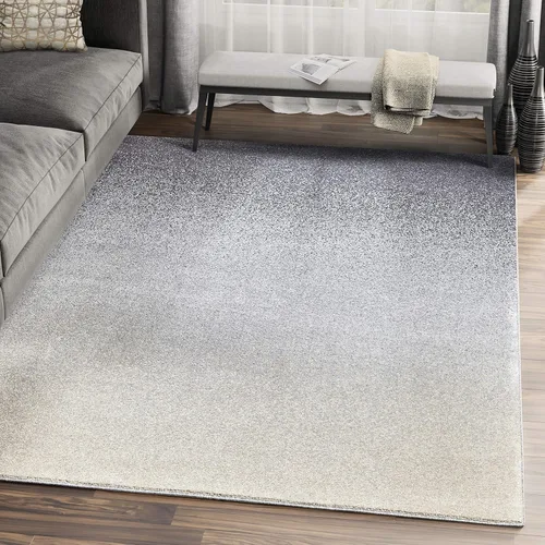 Abani Rugs - Alfombra de área neutra con patrón degradado moteado gris y beige, colección contemporánea de cuarzo, estilo moderno, 4 x 6 pies,
