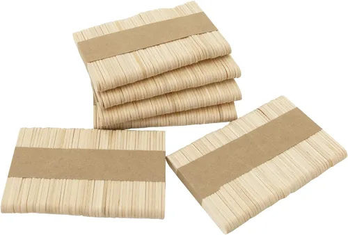 Miniatura 4 de WISYOK 450 palitos de manualidades de 2.5 pulgadas, palitos de madera para manualidades en el hogar y la escuela, ideales para artes y trabajos