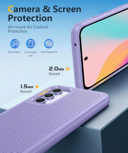 Miniatura 72 de FNTCASE Funda para iPhone 17 Pro: Fundas delgadas translúcidas de color azul claro compatibles con MagSafe, protección completa de la cámara