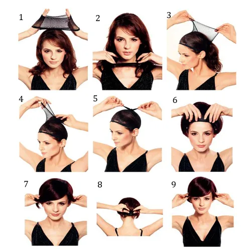 Miniatura 4 de BERON Peluca larga y rizada con flequillo para mujer, pelucas coloridas, largas, onduladas, multicolor, con red para el cabello