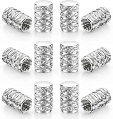 Miniatura 7 de SINGARO 12 tapas de vástago de válvula de neumático, accesorios exteriores de automóvil, cubierta de válvula de aleación de aluminio universal