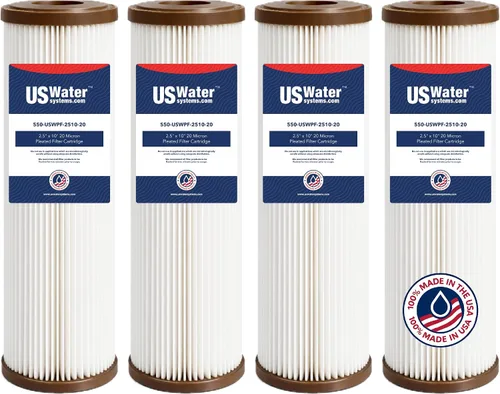 Miniatura 9 de US Water Systems Cartucho de filtro plisado de 2.5 x 9.75 pulgadas, 20 micrones, fabricado en los Estados Unidos