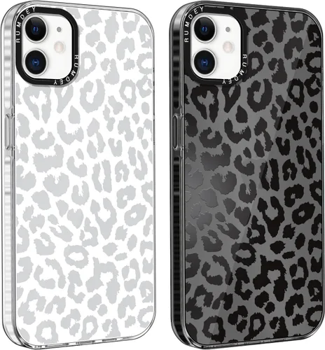 Miniatura 51 de Pack de 2 Fundas con Estampado de Guepardo para Apple iPhone 13 / iPhone 14 de 6.1 Pulgadas, Funda Transparente Linda Coquette con Patrones