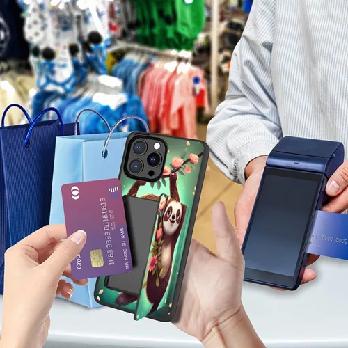 Miniatura 6 de Funda para iPhone Air, funda tipo cartera con ranura para tarjeta oculta, a prueba de golpes, TPU y PC, funda protectora de doble capa para iPhone