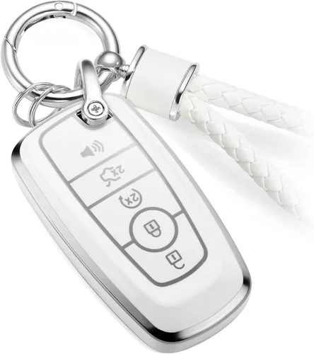 Miniatura 28 de Funda para llavero Buick con llavero de cuerda trenzada de metal, funda suave mejorada para Avenir Envision Encore Chevy Suburban Tahoe GMC Yukon