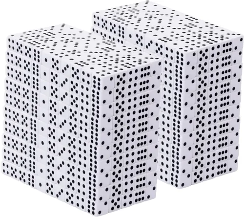 Miniatura 8 de Regal Games Juego de dados de 6 caras – Jugando negro 0.630 in – Dados cuadrados para aula o noche de juegos en familia – 1000 dados