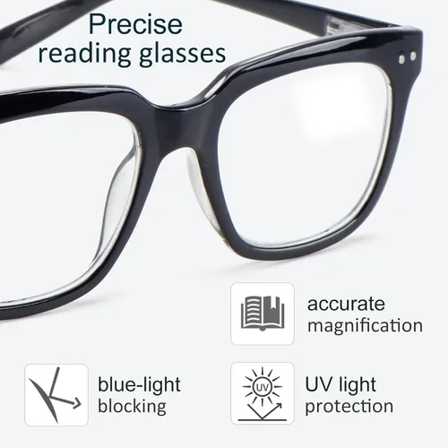 Miniatura 4 de Gafas de lectura para damas con bloqueo de luz azul, bisagra de resorte, lectores de computadora, gafas de moda para mujeres y hombres