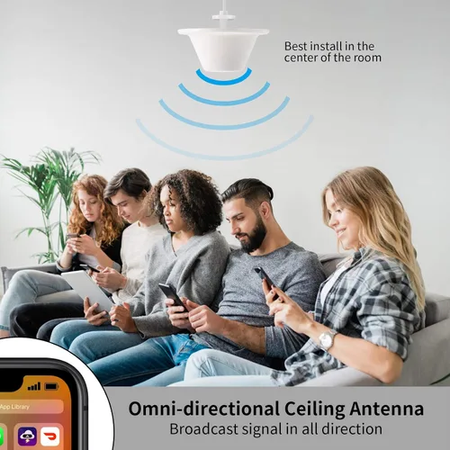 Miniatura 5 de XRDS-RF - Antena omnidireccional de techo para interiores, banda ancha de alto rendimiento 3G/4G/GSM/LTE con conector N-hembra para puerta de enlace