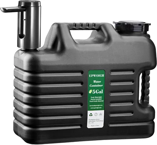 Jarra de agua portátil de 5 galones con bomba de control táctil automático, contenedor de agua verdaderamente sin fugas con grifo, equipo de bomba