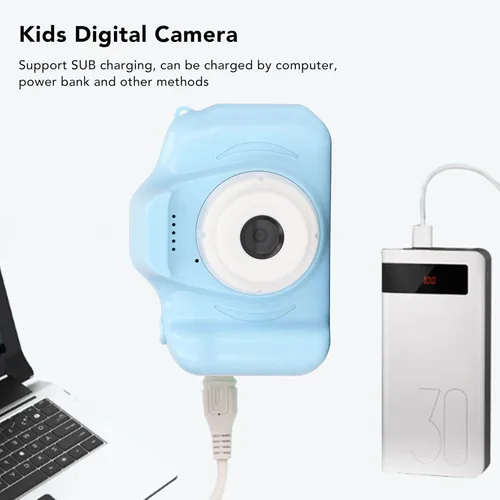 Miniatura 8 de Cámara para niños, cámara de video digital con pantalla de 2.0 pulgadas, carga USB, 400 mAh, portátil, juguete para niños y niñas, regalo