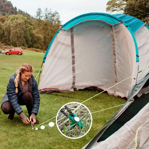 Miniatura 6 de Estacas para Tienda de Campaña, 10 Piezas Estacas para Tienda Resistentes, Estacas Profesionales para Camping al Aire Libre Resistentes al Viento
