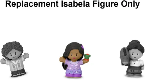 Miniatura 5 de Mattel Pieza de repuesto para Little People Encanto Playset – HMX75 ~ Figura hermana Isabela de Mirabel ~ Sosteniendo planta suculenta
