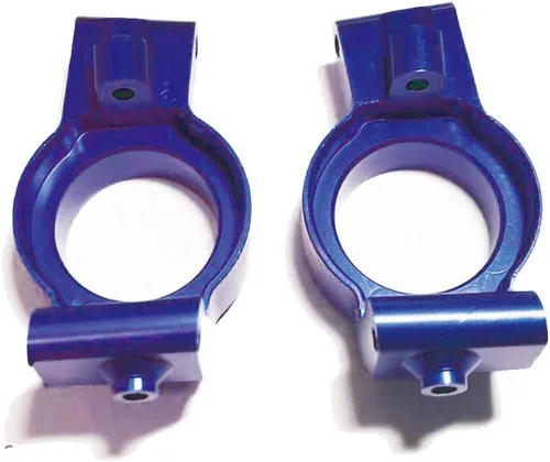Bloques de ruedas de aleación de cubo delantero C 7732 para Traxxas 1/5 1/6 X-MAXX piezas de actualización (azul oscuro)