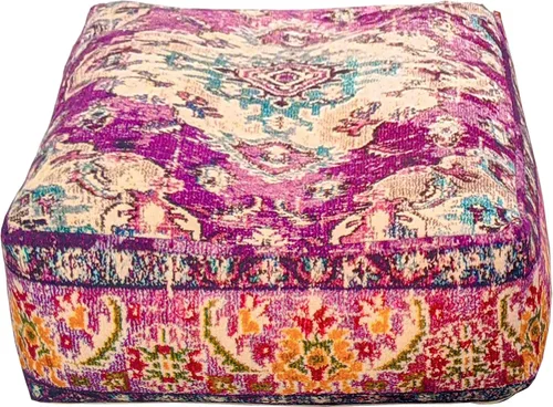 Miniatura 17 de Mandala Life ART Funda de Cojín de Suelo Bohemia - Mezcla de Lana Pura y Algodón - 24x24x8 pulgadas - Relleno No Incluido - Bordado a Mano Artesanal