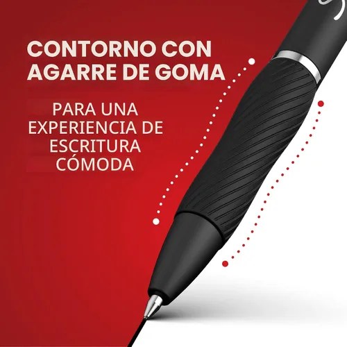 Miniatura 5 de Sharpie Bolígrafos S-Gel, punta gruesa (0.039 pulgadas), tinta de gel negra, 12 unidades – escritura, diario, toma de notas, universidad