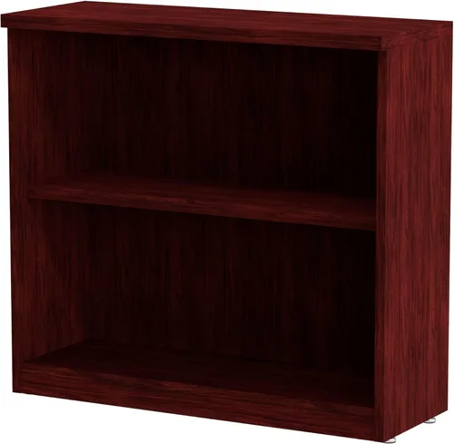 Miniatura 6 de Alera Alera Valencia Series Librería, dos estantes, 31.75 pulgadas de ancho x 14 pulgadas de profundidad x 29.5 pulgadas de alto, caoba