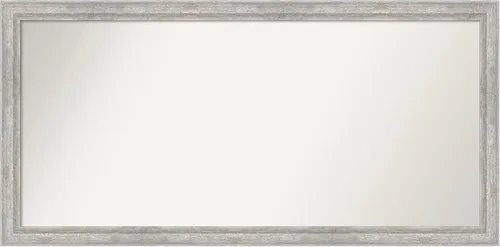 Miniatura 181 de Amanti Art Espejo de baño plateado para sobre fregadero, 23 x 23 pulgadas, espejo cuadrado plateado en ángulo, marco de madera moderno medio, se