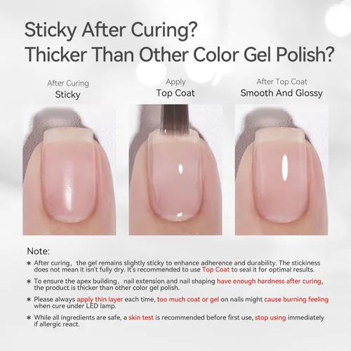 Miniatura 6 de BORN PRETTY Gel constructor para uñas, Gel de extensión de 8 en 1, fortalecedor, Gel constructor duro, Gel base de uñas, Gel de cobertura, Gel Gel
