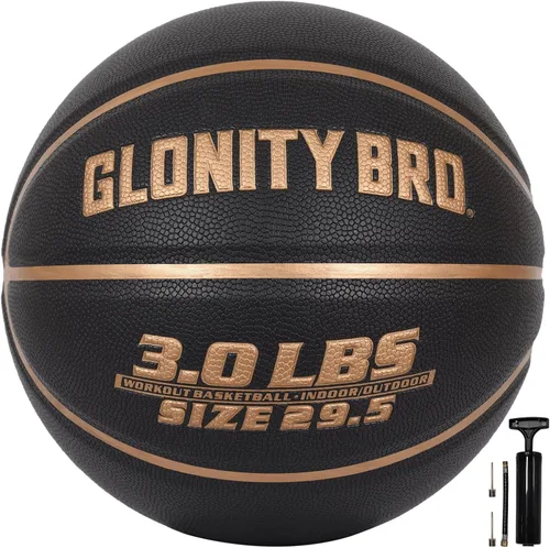 Miniatura 10 de Baloncesto con peso, color gris, 28.5 pulgadas/29.5 pulgadas, 2.2 libras/3 libras, antideslizante, para exteriores e interiores, para driblar
